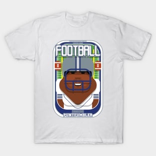 American Football White Silver Blue - Enzone Puntfumbler - Hayes version T-Shirt